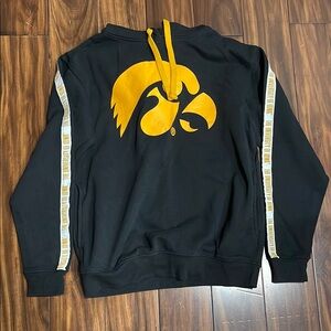 Russell Athletic Black and Yellow Hoodie